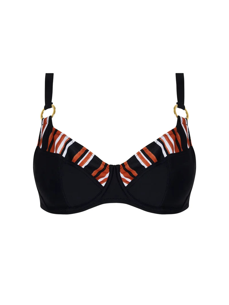 Antigel Swimwear by Lise Charmel - L Antigel Globe Balconet Bikini Auburn Rayé
