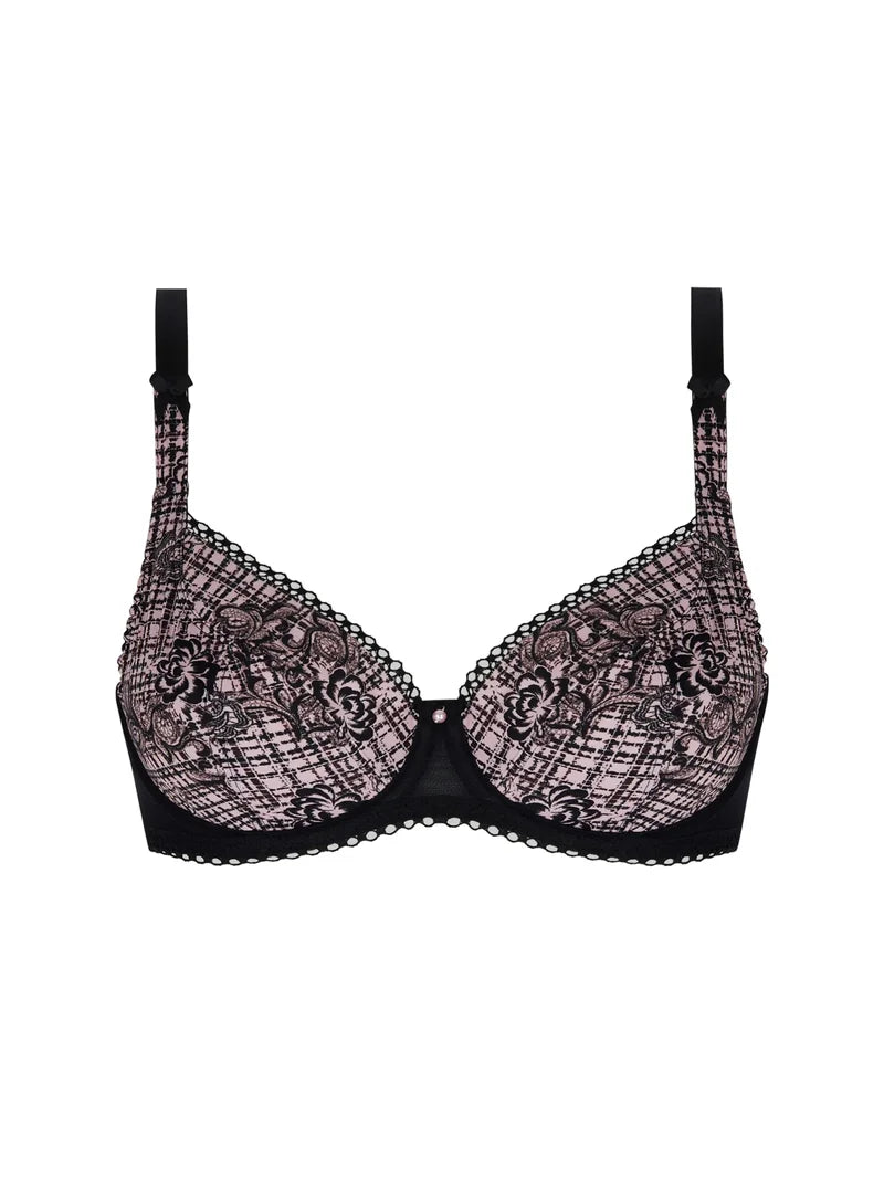 Antigel By Lise Charmel - Tartan Glamour 3/4 Cup Balconette Rose Tartan