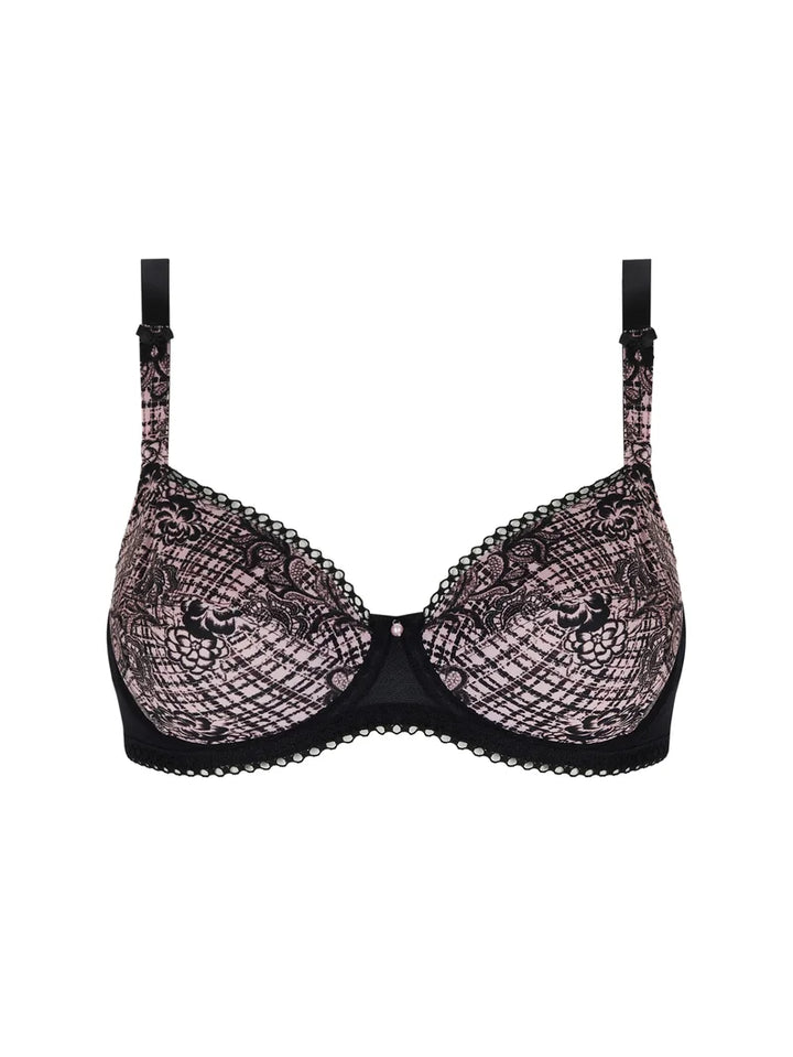 Antigel By Lise Charmel - Tartan Glamour 3 Parts Full Cup Bra Rose Tartan