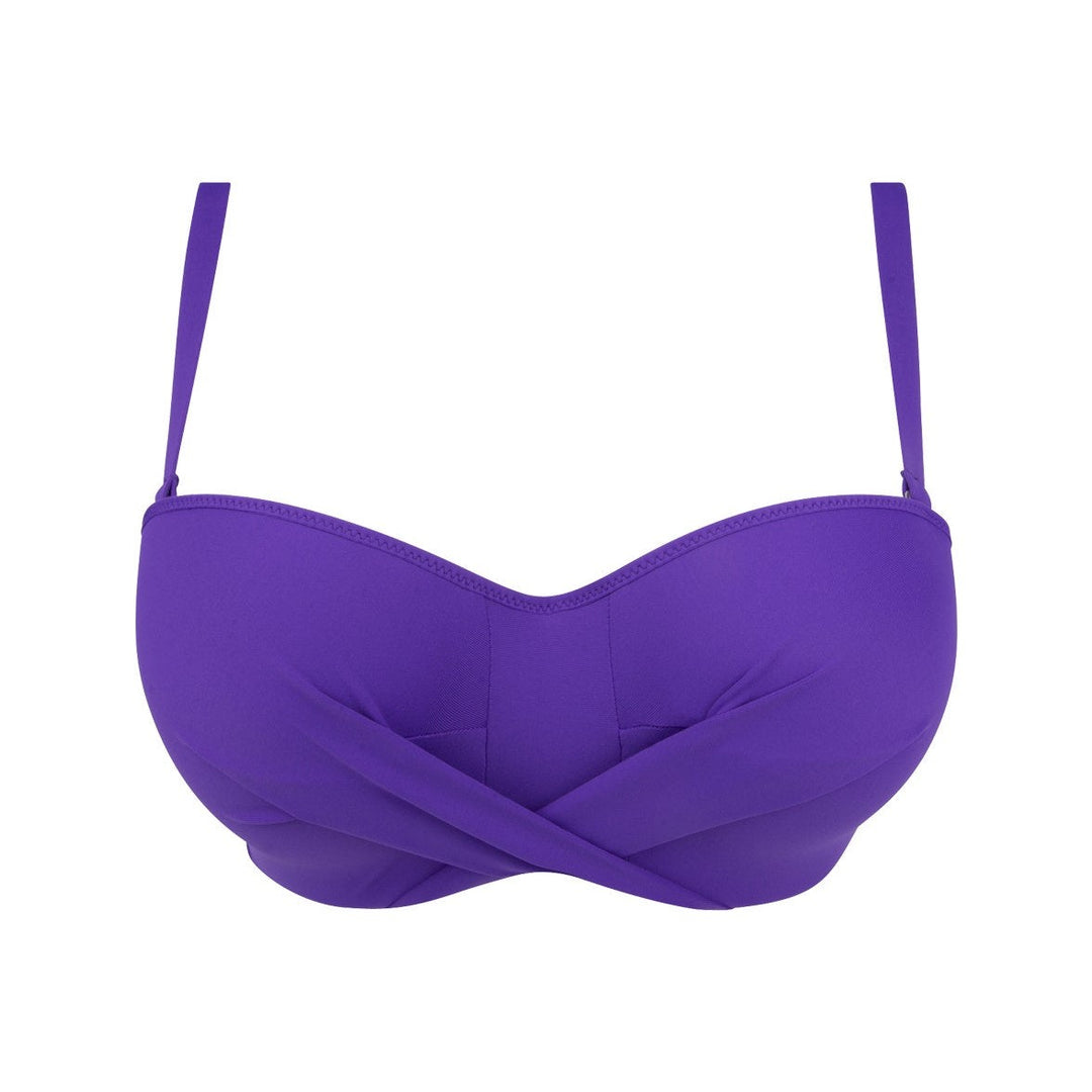 Antigel Swimwear by Lise Charmel - La Chiquissima Padded Strapless Bandeau Bikini Mer Purple