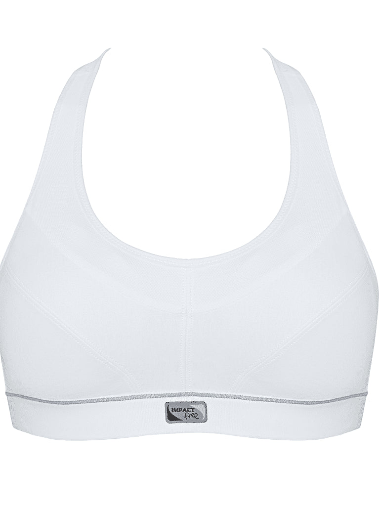 Royce - Impact Free Adjustable Fit Sports Bra White