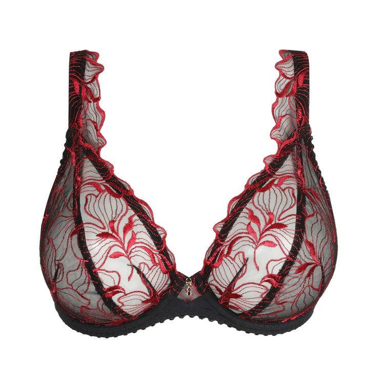 Primadonna - Springdale Plunge Bra Black Rose