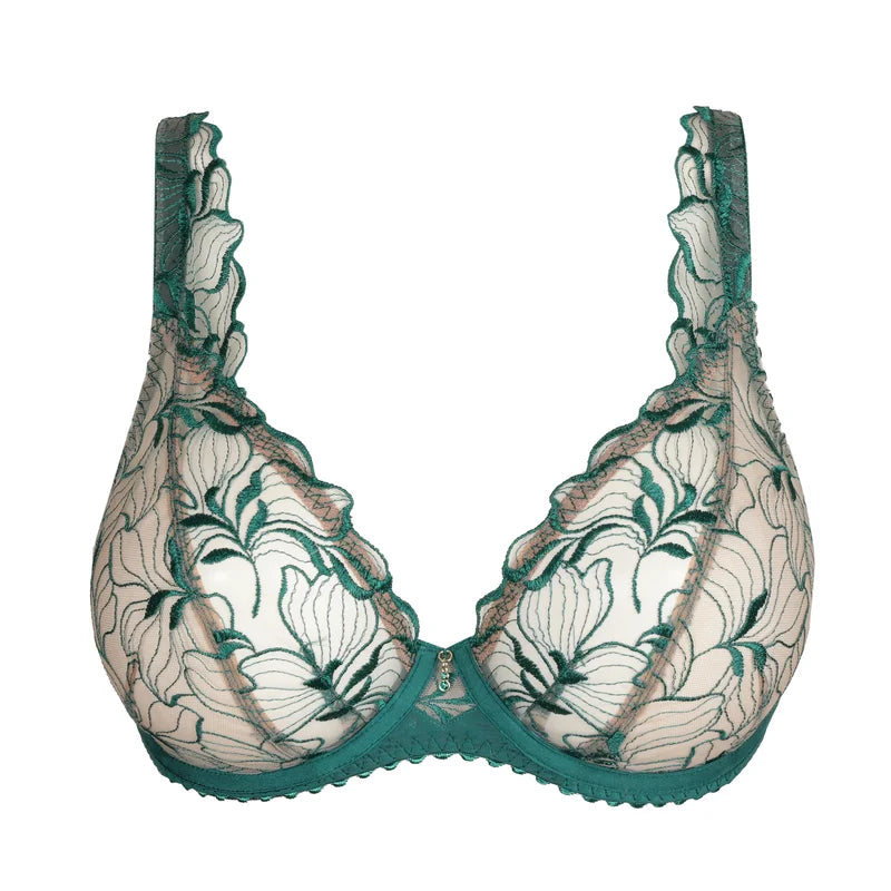 Primadonna - Springdale Plunge Bra Jasper Green
