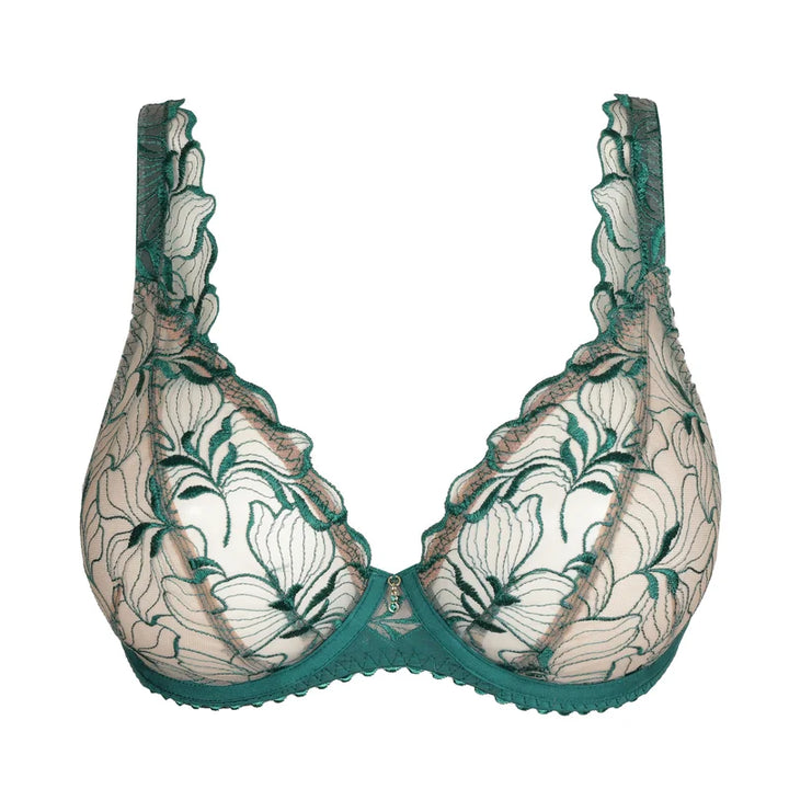 Primadonna - Springdale Plunge Bra Jasper Green