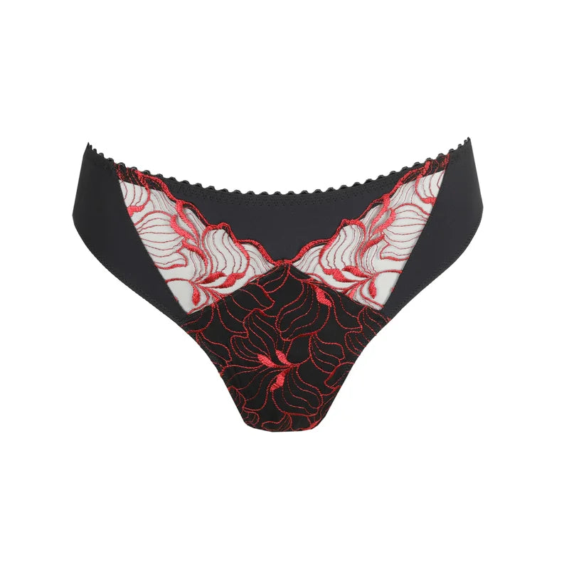 Primadonna - Springdale Thong Black Rose