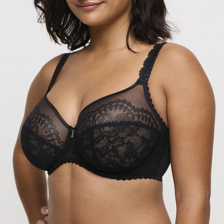 Primadonna - Shimla Balcony Bra Vertical Seam Black