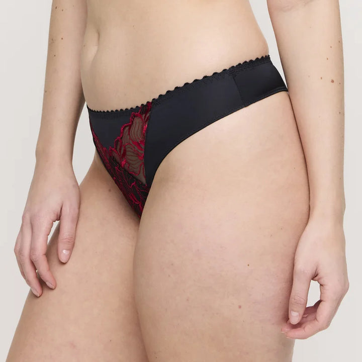 Primadonna - Springdale Thong Black Rose