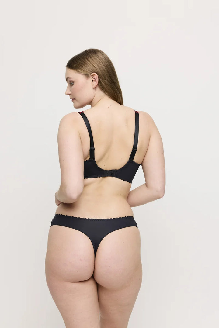 Primadonna - Springdale Thong Black Rose