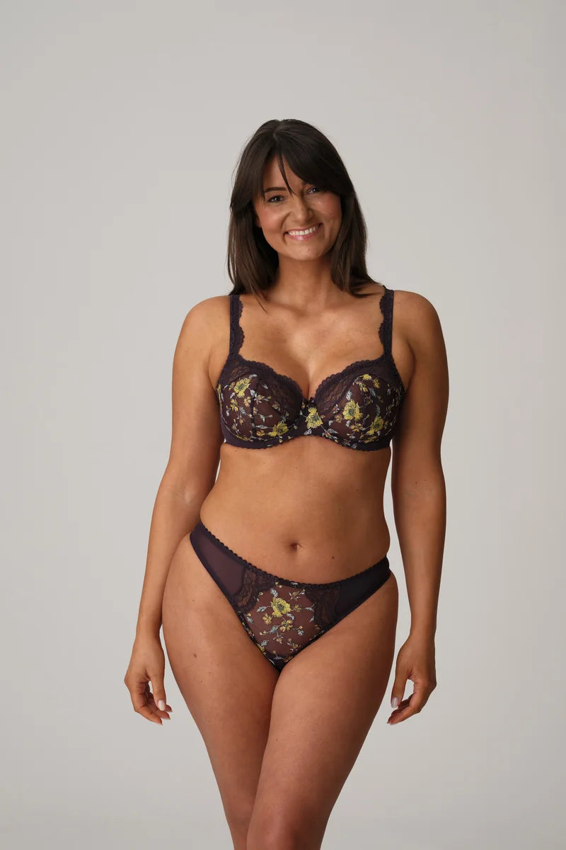 Primadonna - Malba Balcony Bra Vertical Seam Amethyst