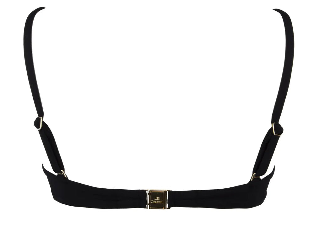 Lise Charmel Swimwear - Beaute Pure Cropped Bustier Bikini Noir