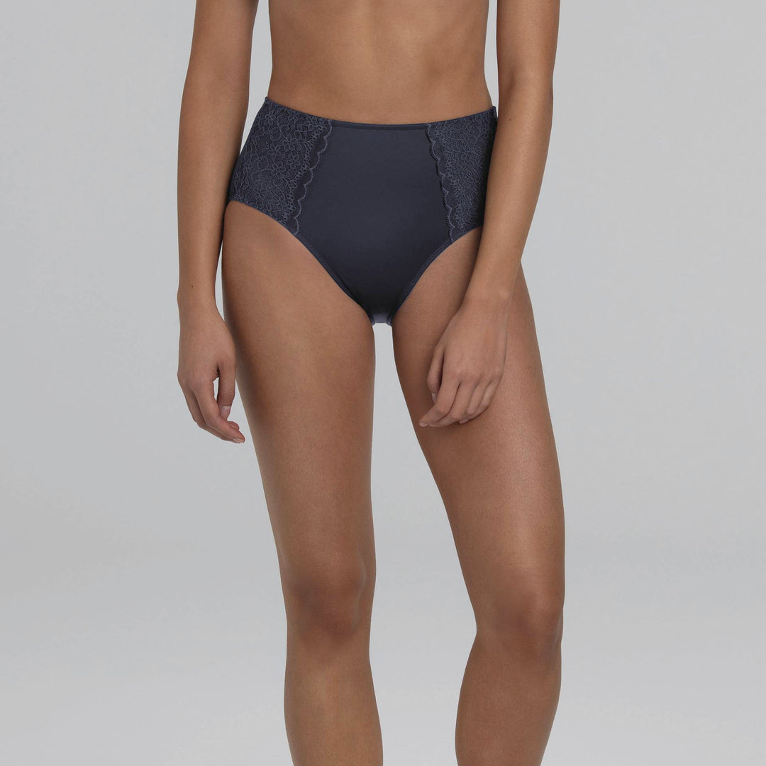 Anita - Havanna High-Waist Briefs Shadow Blue
