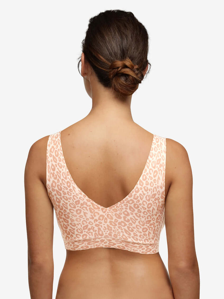 Chantelle Softstretch Padded Top - Leo Neutral Print Soft Bra Chantelle