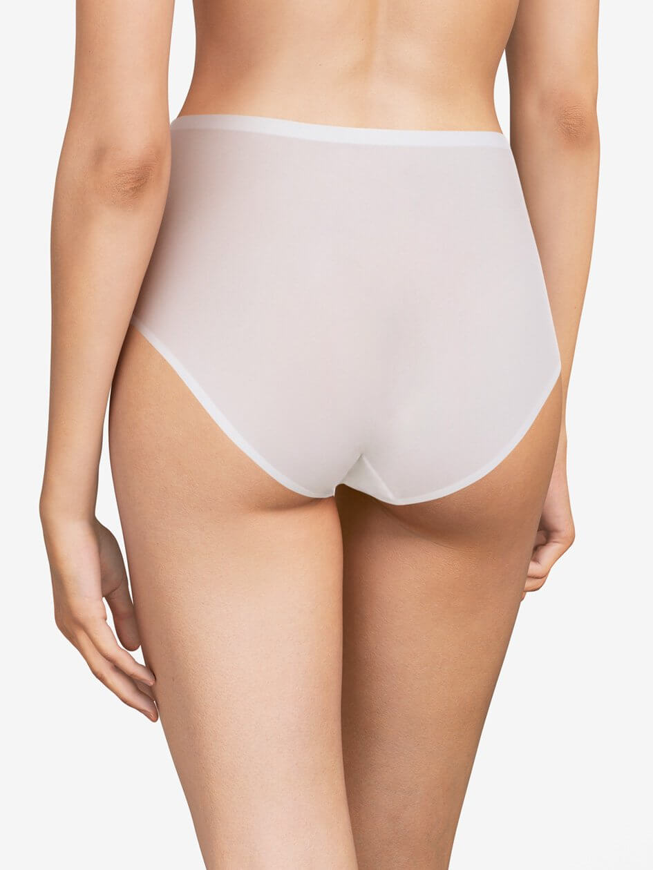 Chantelle Soft Stretch High Waist Brief - White High Brief Chantelle