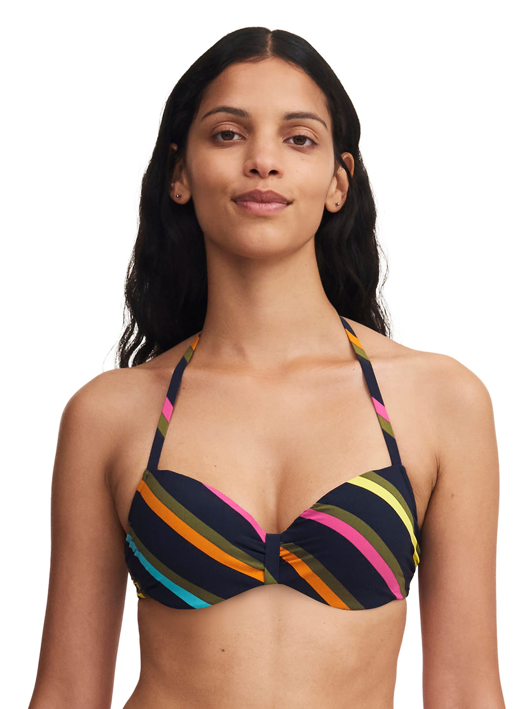 Chantelle Swimwear - Identity Half-Cup Memory Bikini Colorful Stripes