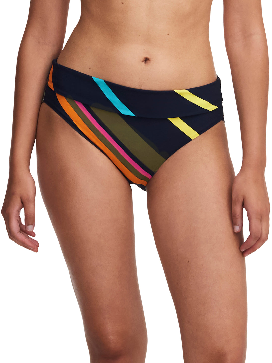 Chantelle Swimwear - Identity Full Bikini Brief Colorful Stripes