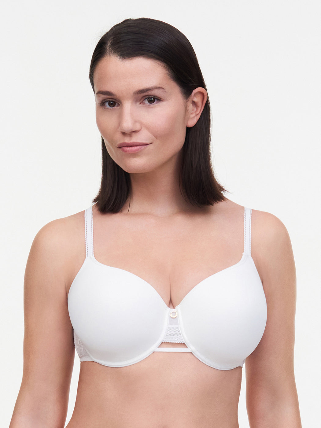 Chantelle True Lace Covering Memory Bra - Milk Full Cup Bra Chantelle