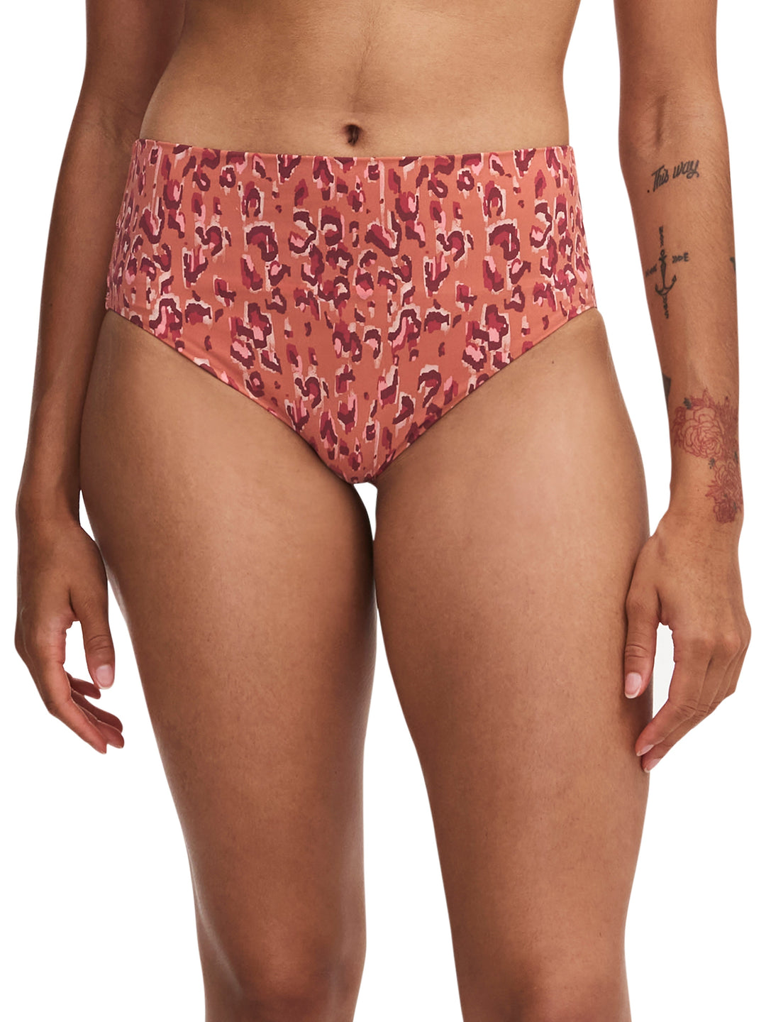 Chantelle Swimwear - Eos Full Bikini Brief Orange Leopard