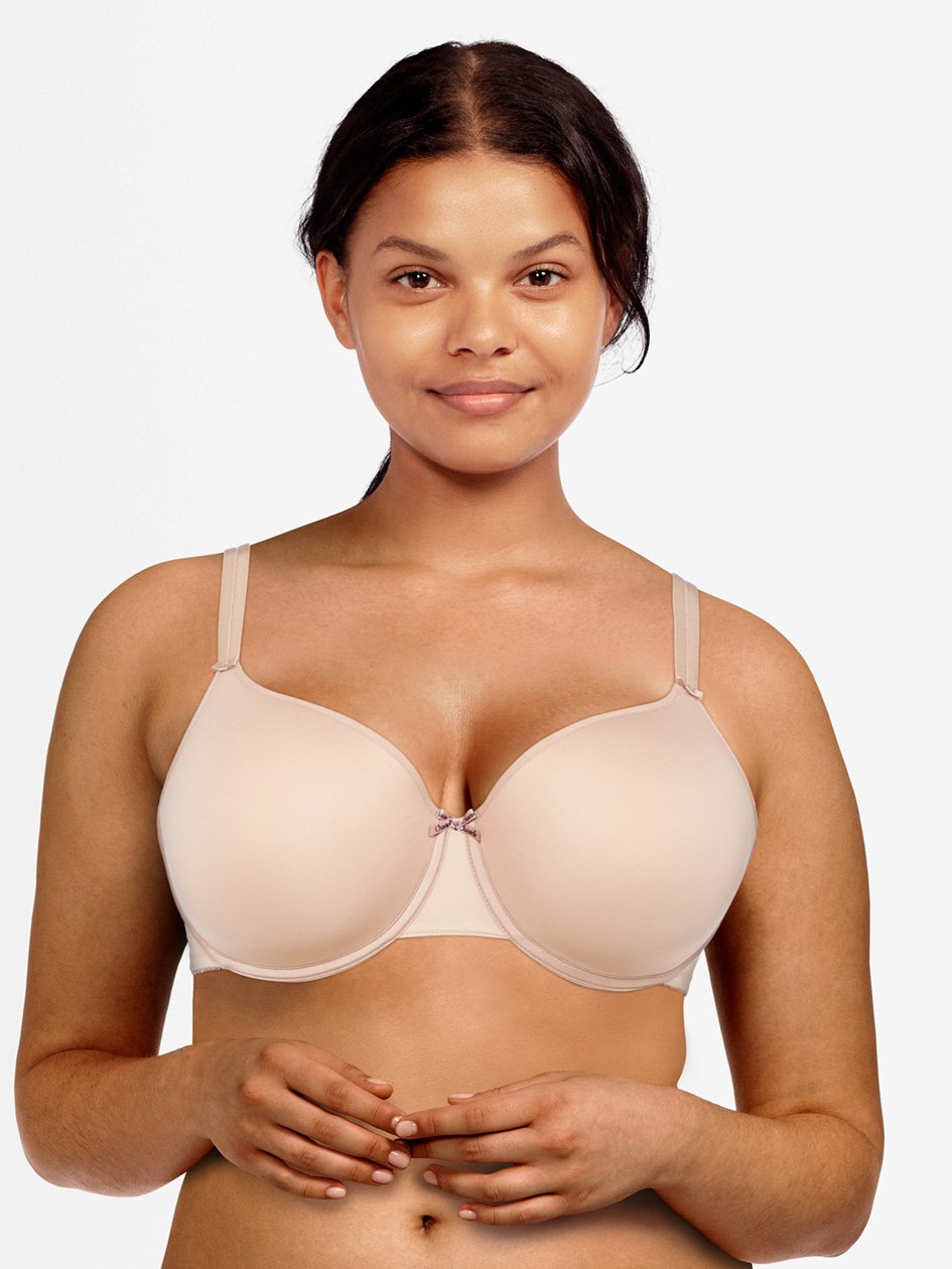 Chantelle Basic Invisible Memory Foam T-Shirt Bra - Dusky Pink T-shirt Bra Chantelle