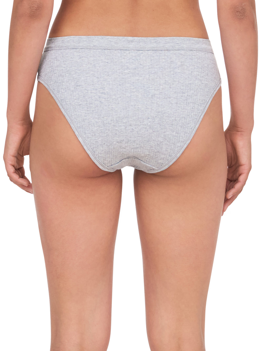 Chantelle Cotton Comfort Hi Cut - Mixed Grey Full Brief Chantelle