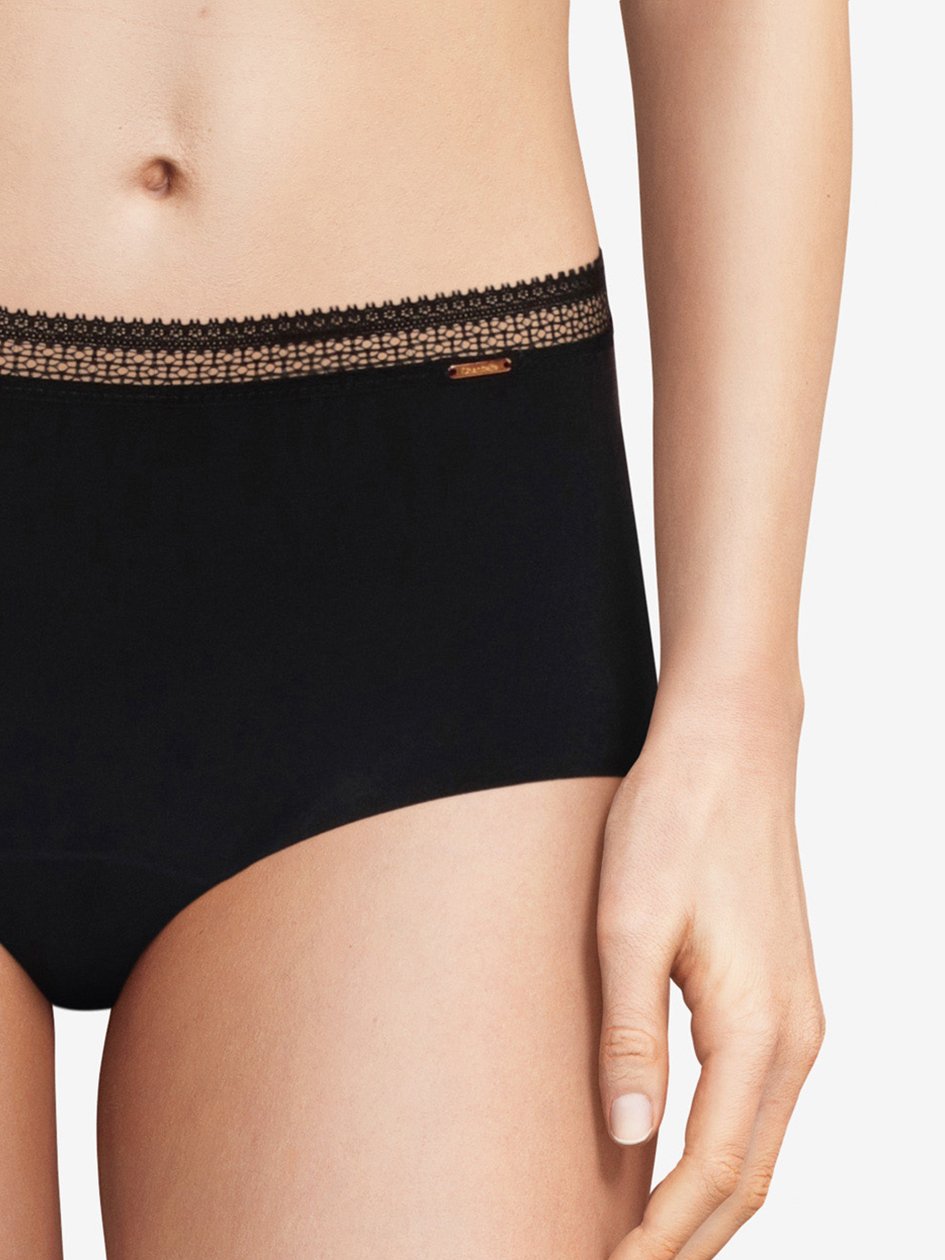 Chantelle Flux Abondant Period Proof Heavy Flow High Waist Brief - Black High Waist Brief Chantelle
