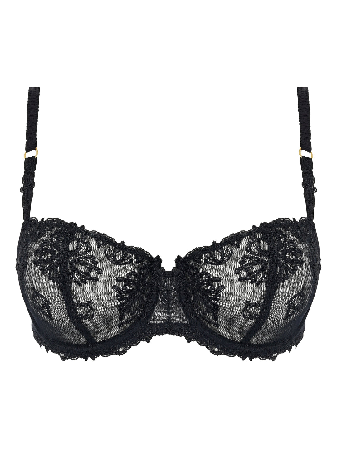 Chantelle Champs Elysees Balcony Bra - Black Balcony Bra Chantelle
