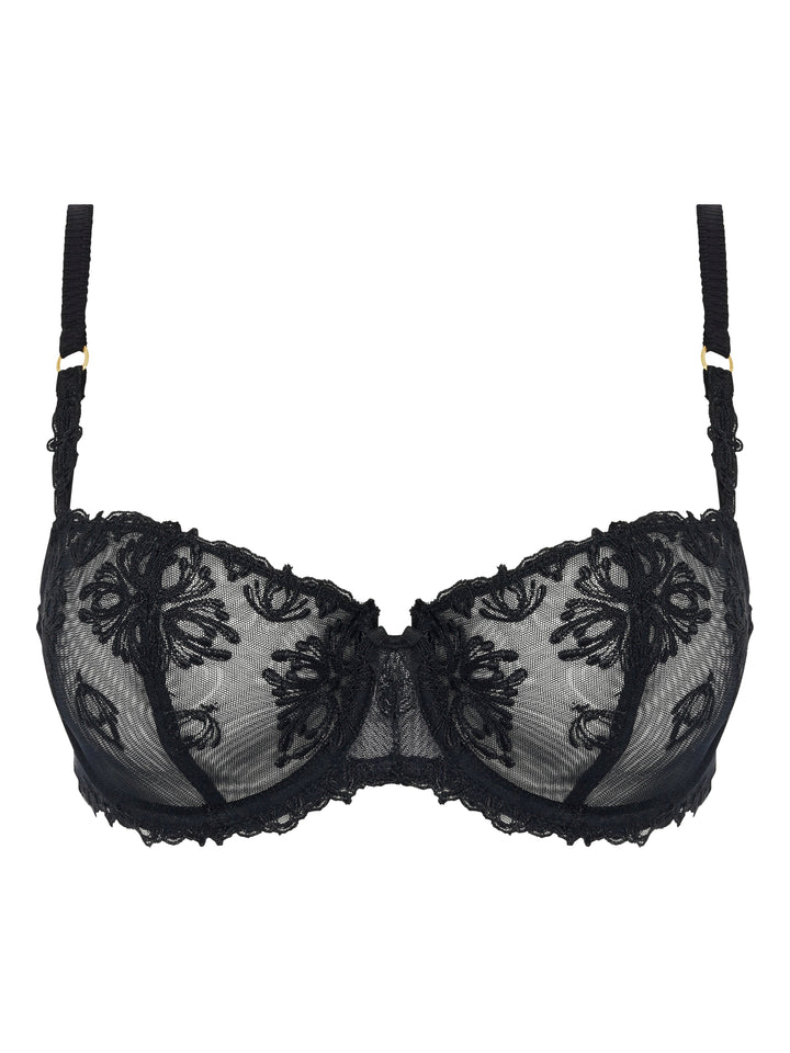 Chantelle Champs Elysees Balcony Bra - Black Balcony Bra Chantelle