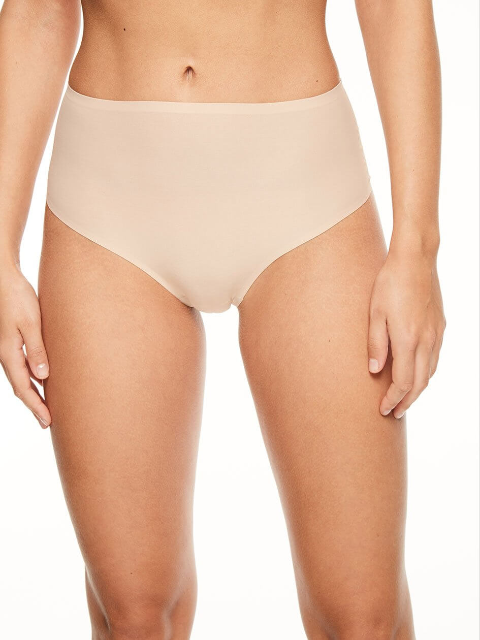 Chantelle Soft Stretch High Waist Thong - Nude Thong Chantelle