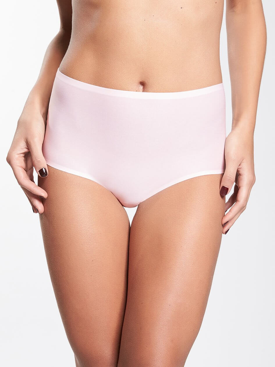 Chantelle Soft Stretch High Waist Brief - Soft Pink Full Brief Chantelle