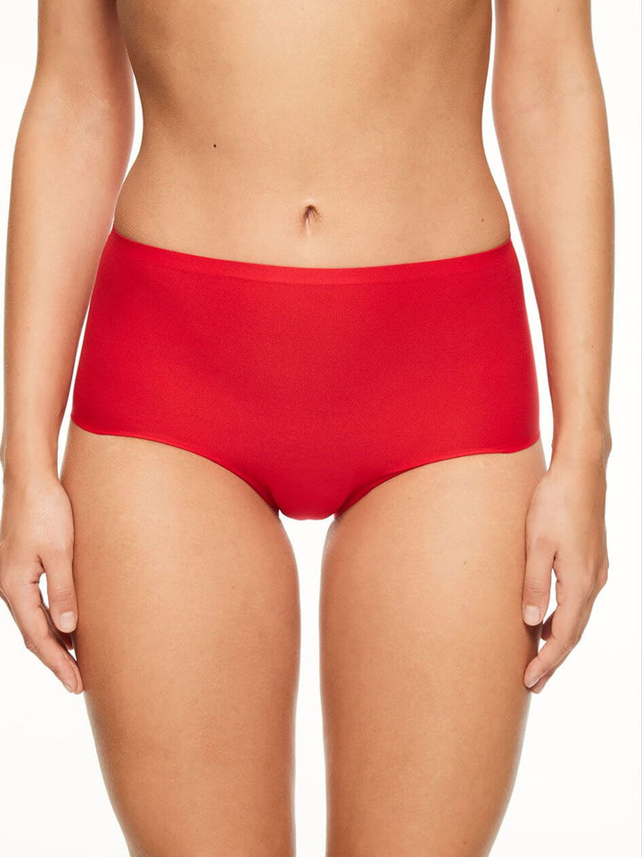 Chantelle Soft Stretch High Waist Brief - Poppy Red Full Brief Chantelle