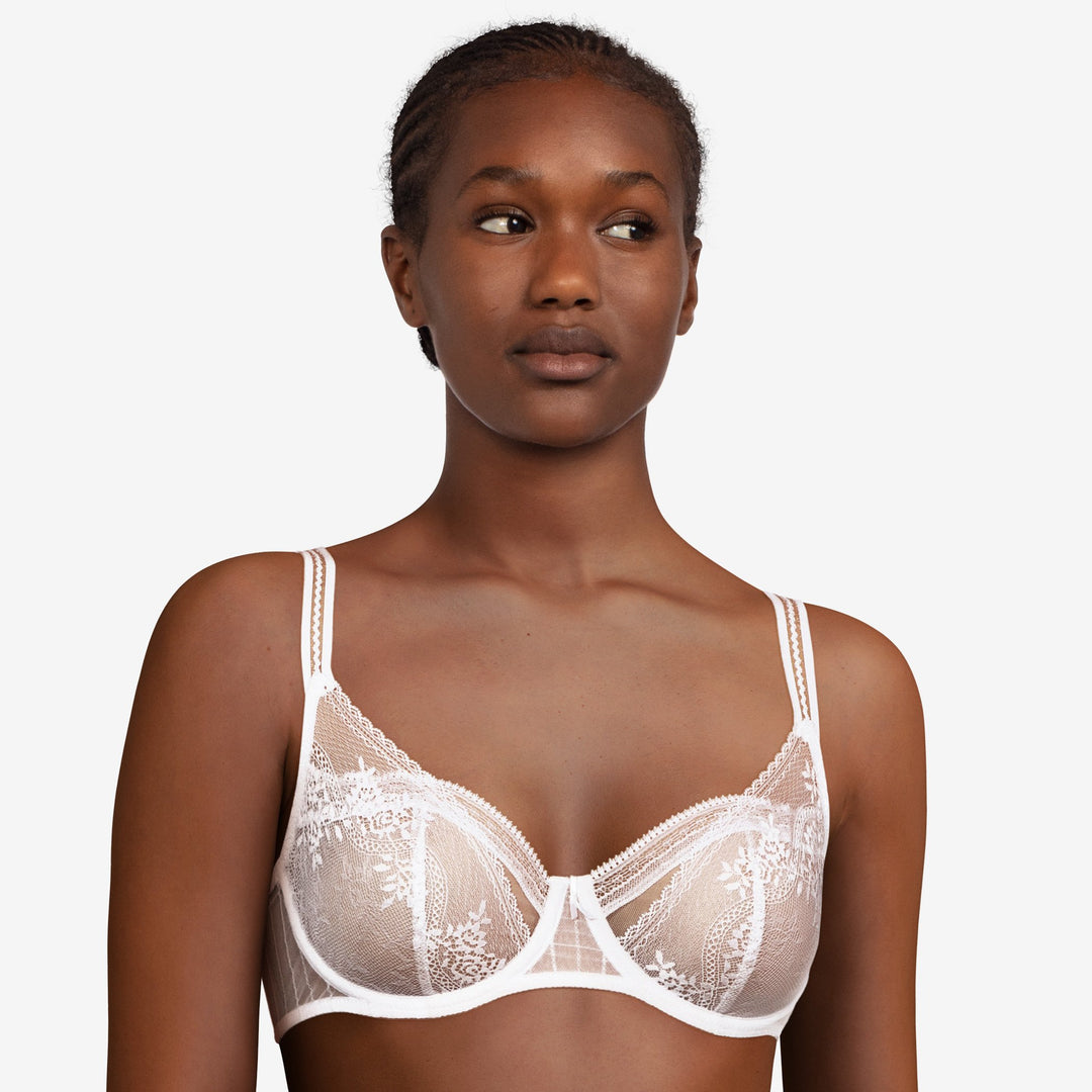 Passionata Maddie Half-Cup Bra - White Half Cup Bra Passionata