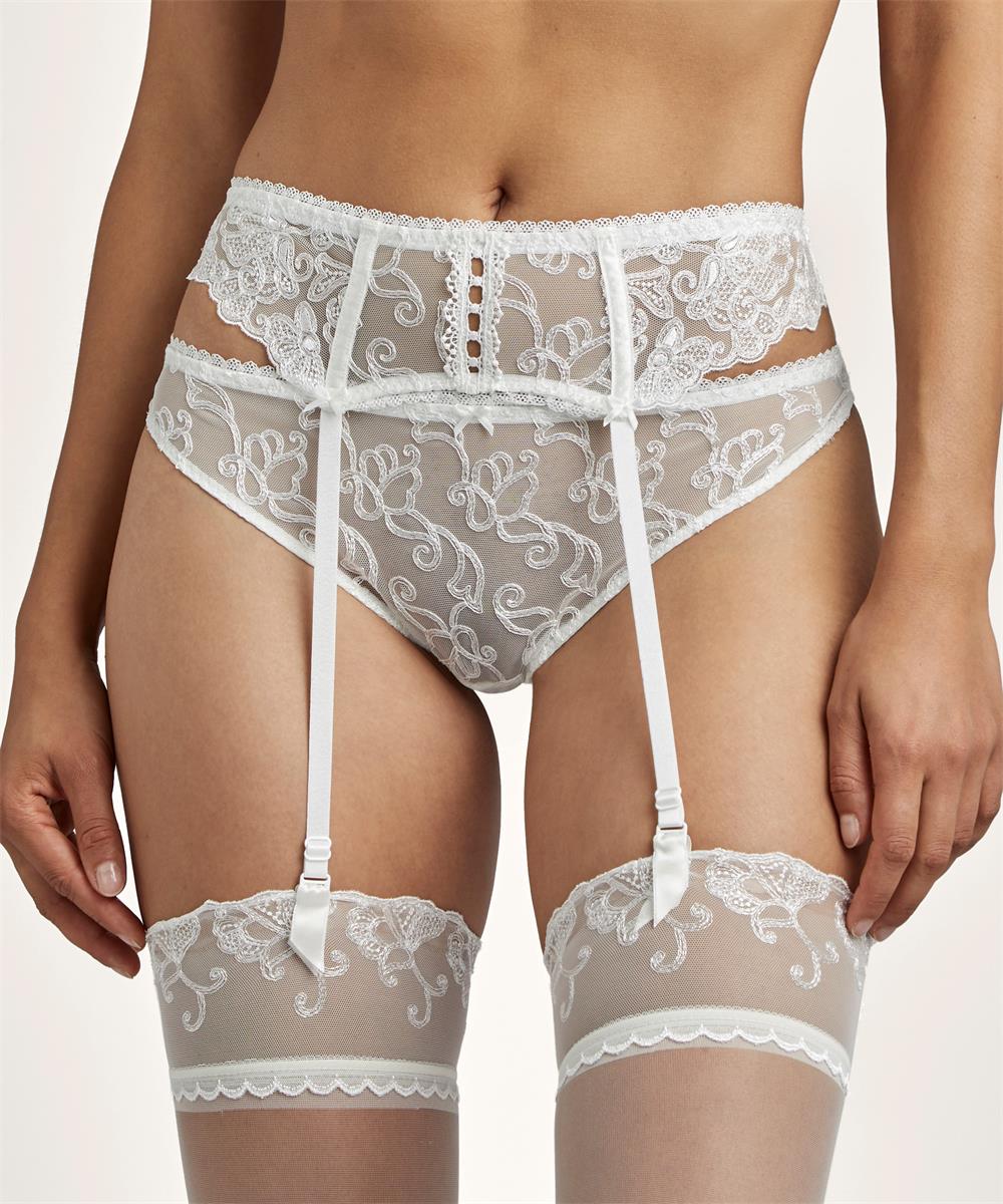 Aubade - Pour Toujours Suspender Belt Opale