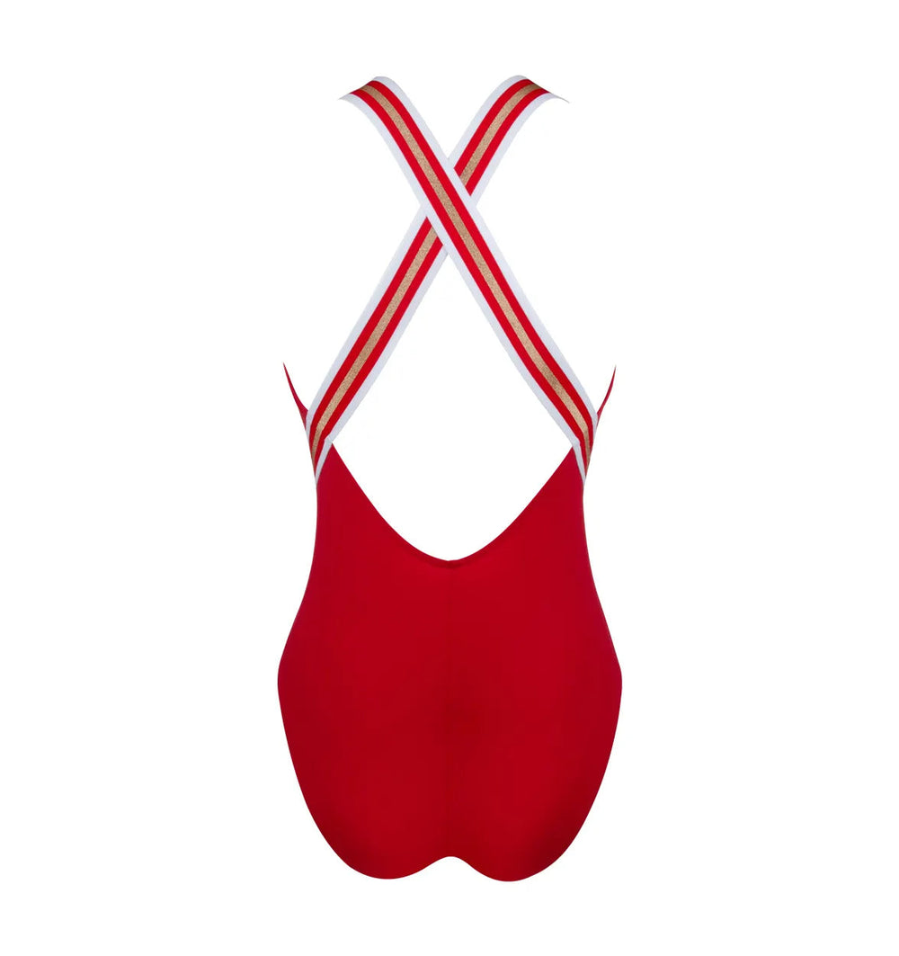 Lise Charmel Swimwear - Energie Nautique Non Wire Halter Swimsuit Flamme Nautique