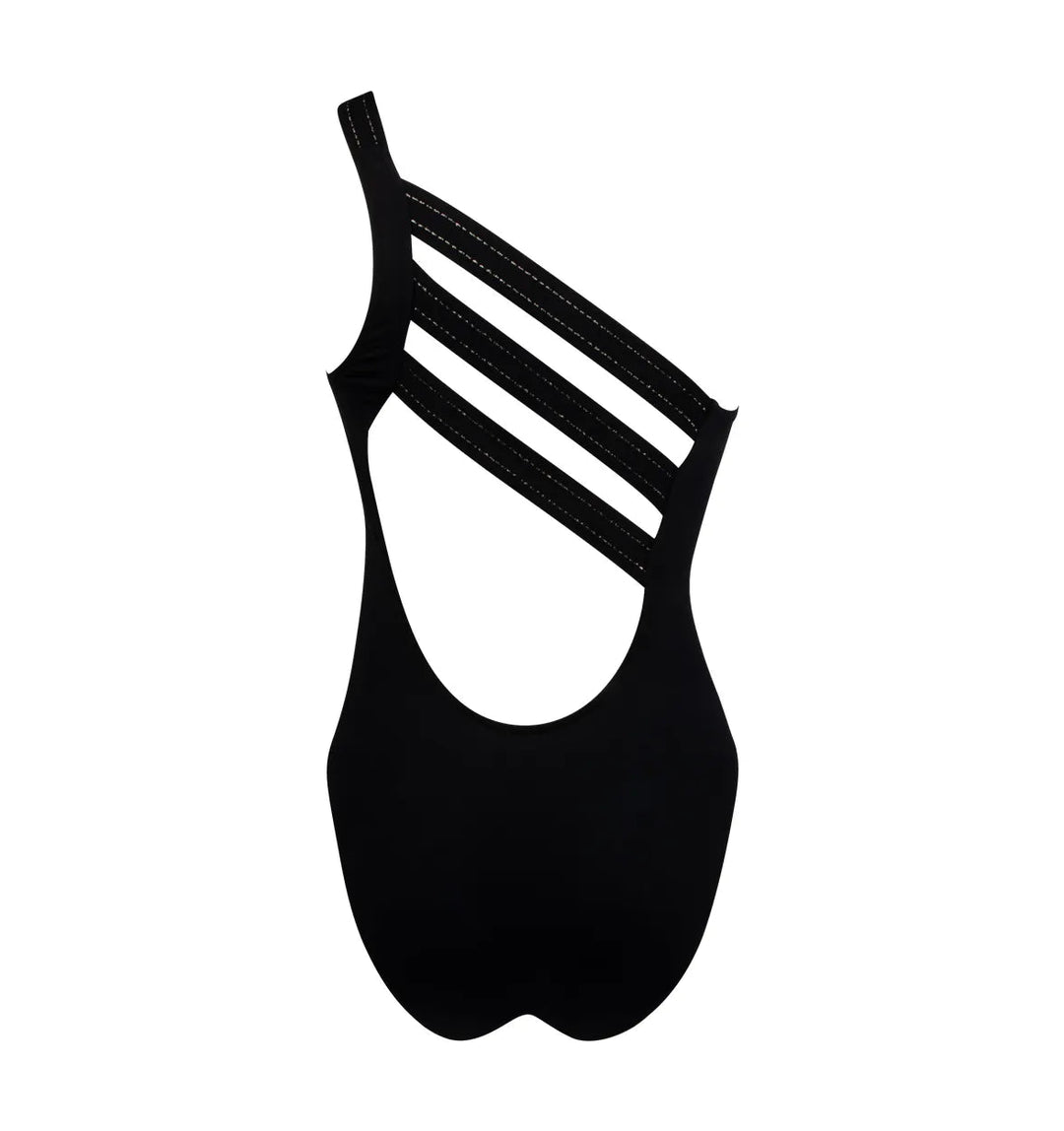 Lise Charmel Swimwear - Anneaux D Or Seduction Halter Swimsuit Noir