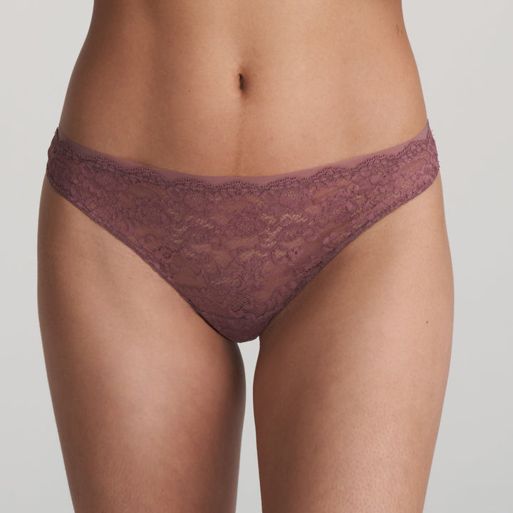 Marie Jo - Color Studio Lace Thong Satin Taupe