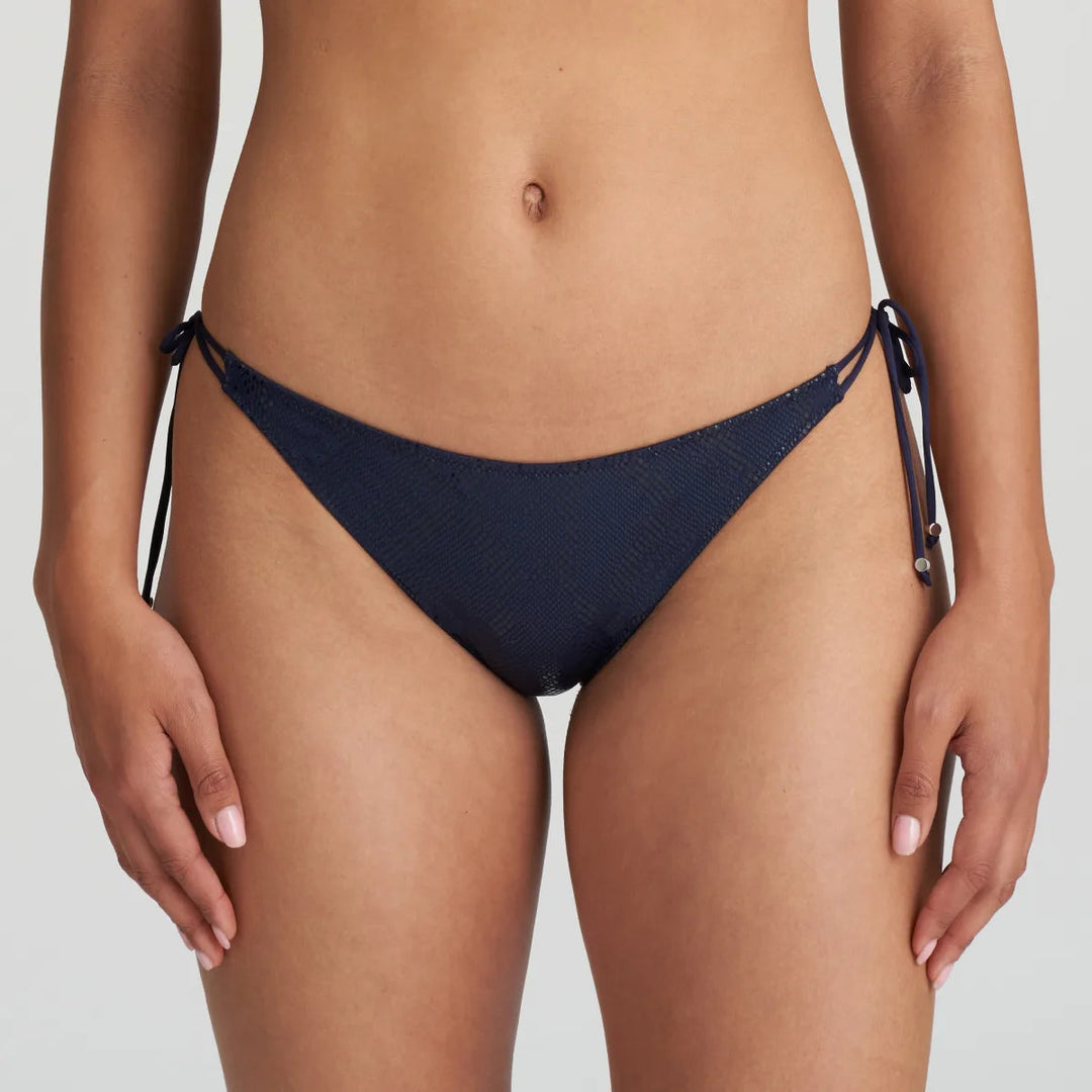 Marie Jo Swimwear San Domino Bikini Briefs Waist Ropes - Evening Blue Bikini Brief Marie Jo Swimwear