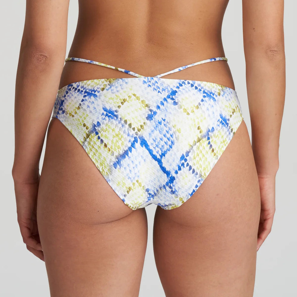 Marie Jo Swimwear Lundey Bikini Briefs Rio - Lime Snake Bikini Brief Marie Jo Swimwear