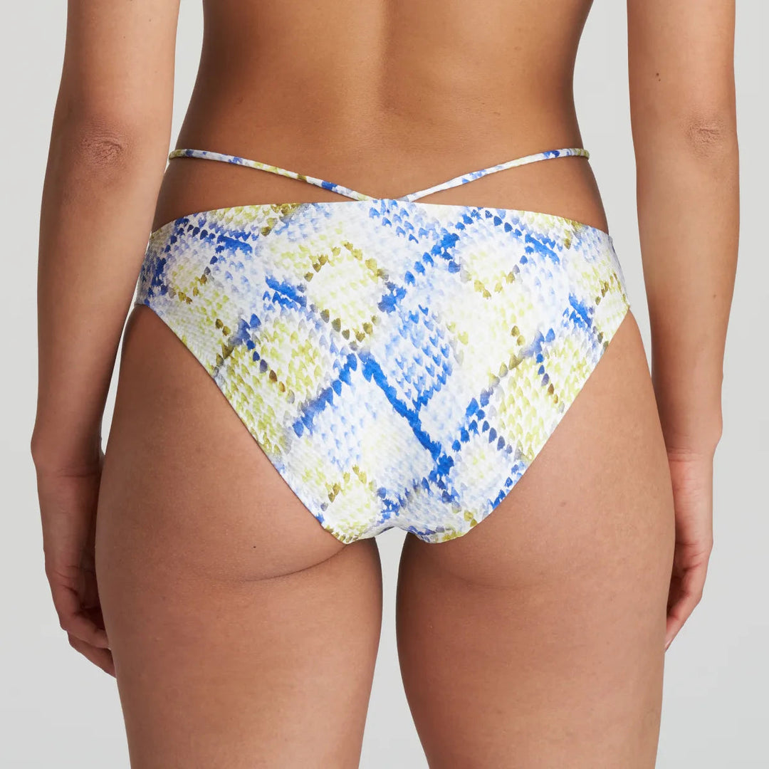 Marie Jo Swimwear Lundey Bikini Briefs Rio - Lime Snake Bikini Brief Marie Jo Swimwear