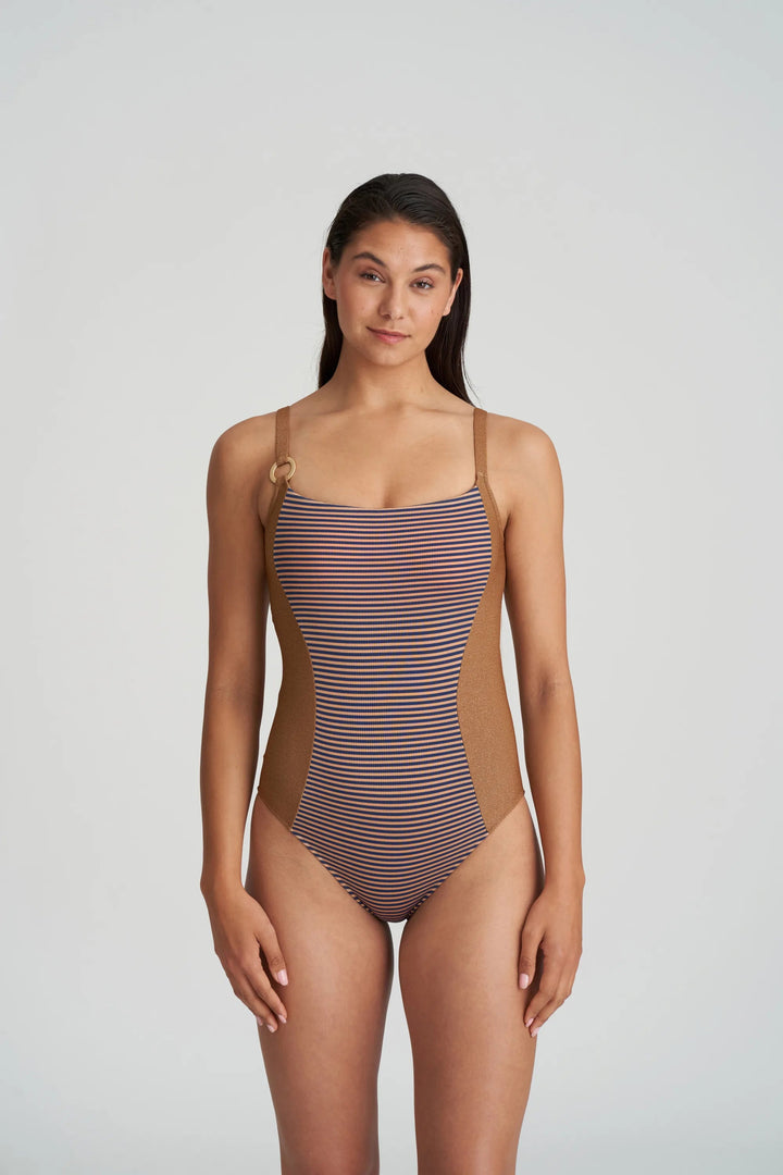 Marie Jo Swimwear Saturna Padded Swimsuit Wireless - Ocean Bronze Padded Swimsuit Marie Jo Swimwear