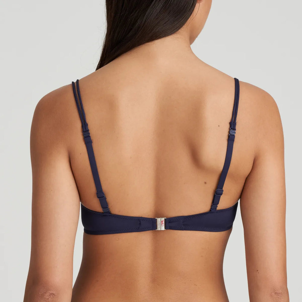 Marie Jo Swimwear San Domino Padded Bikini Top Heartshape - Evening Blue Padded Bikini Marie Jo Swimwear