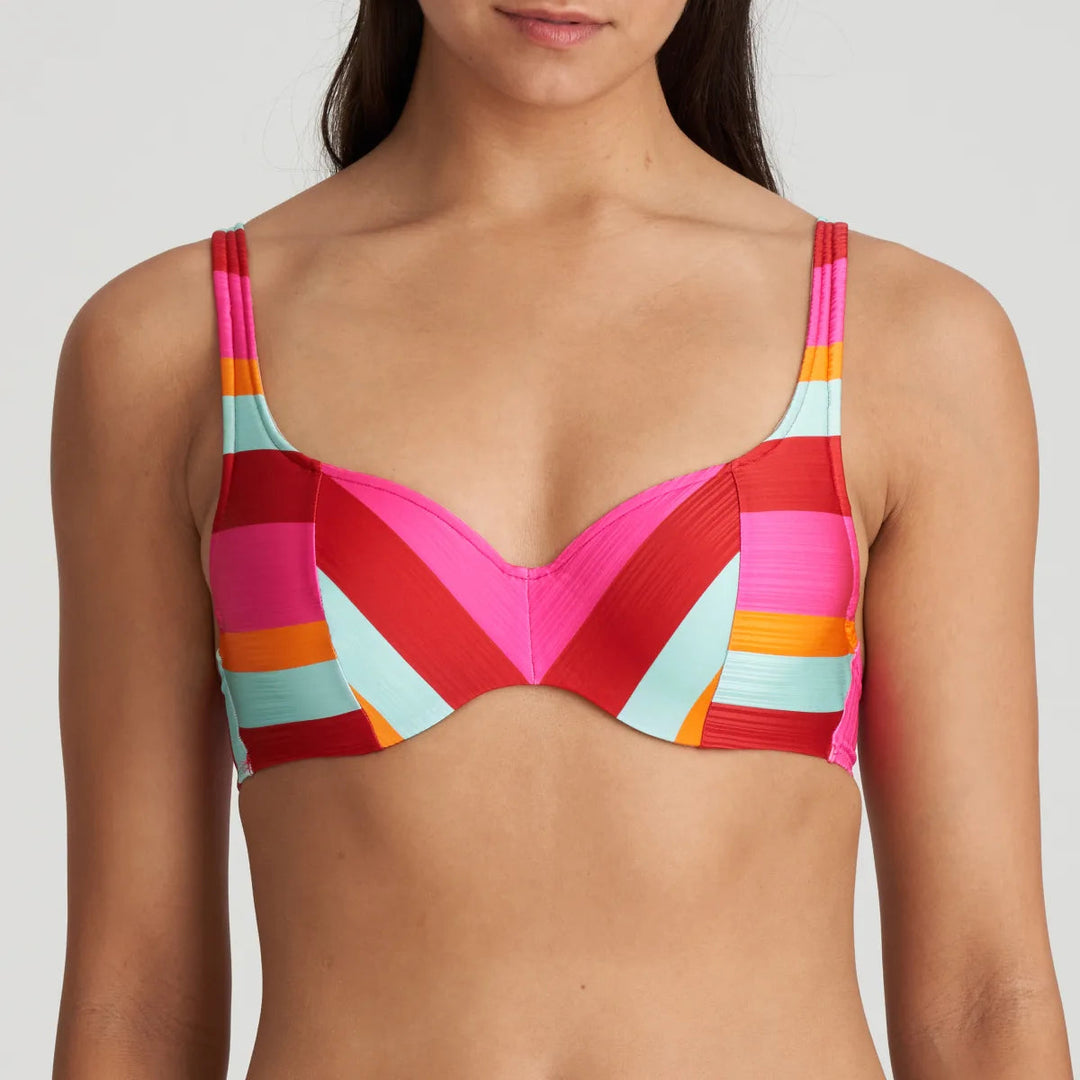 Marie Jo Swimwear Tenedos Padded Balcony Bikini Top - Jazzy Padded Bikini Marie Jo Swimwear 