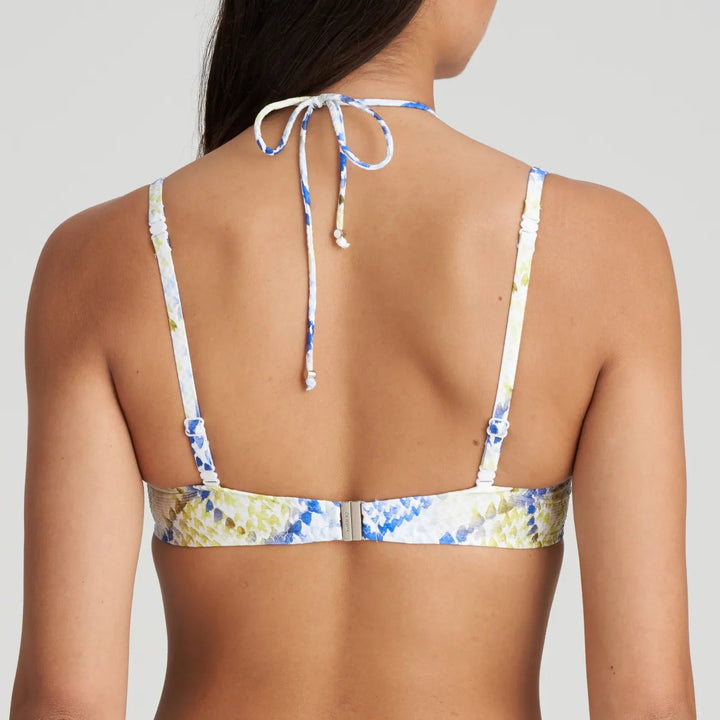 Marie Jo Swimwear Lundey Padded Strapless Bikini Top - Lime Snake Strapless Bikini Marie Jo Swimwear