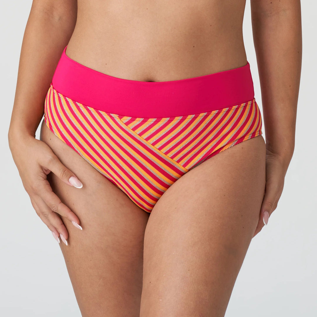 PrimaDonna Swimwear La Concha Fold Bikini Briefs - Mai Tai Full Bikini Brief PrimaDonna Swimwear 