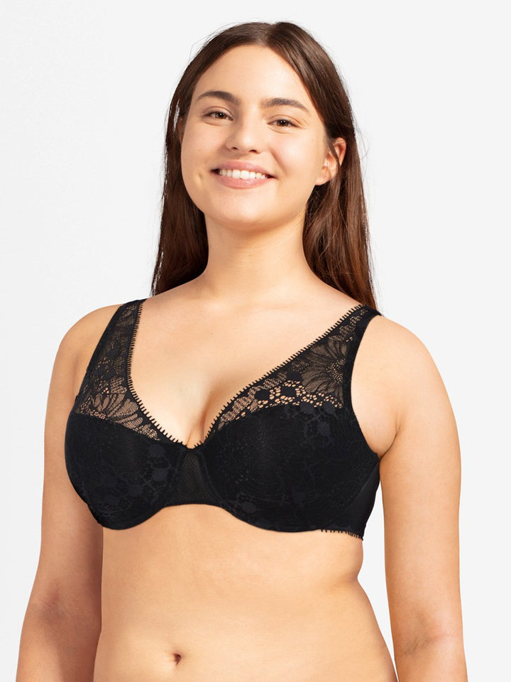 Chantelle Day To Night Plunge Spacer Bra - Black Spacer Bra Chantelle