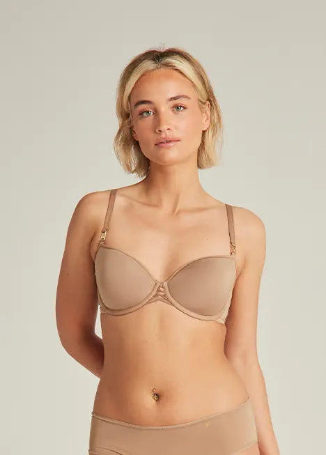 Nudea - Stretch Go To T-Shirt Bra Dark Nude