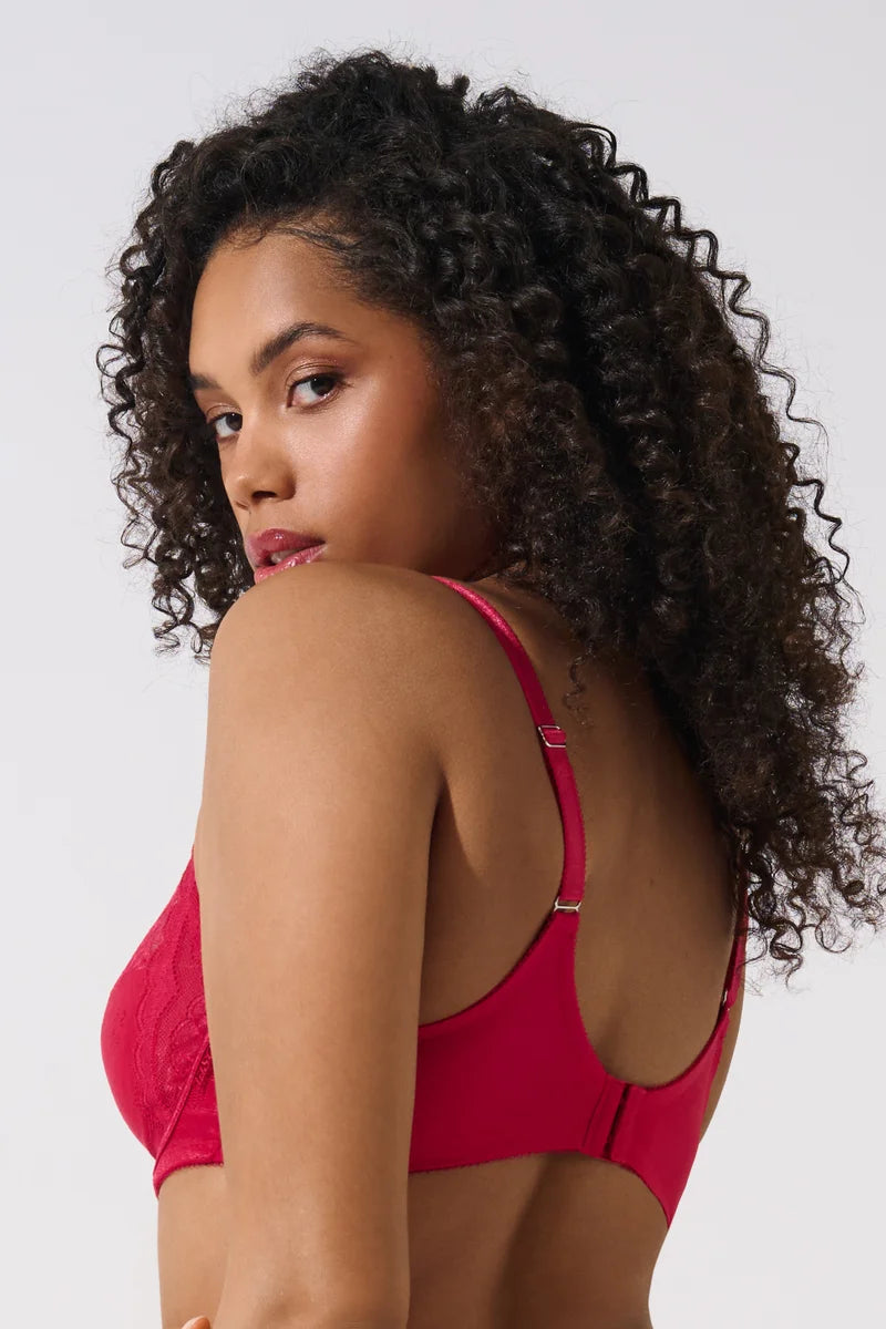 Lisca - Evelyn Underwired Bra F G Cups Red