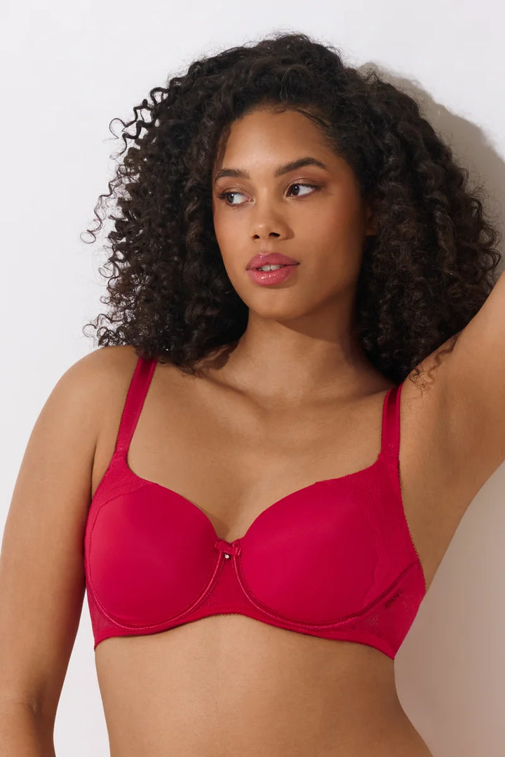 Lisca - Evelyn T-Shirt Bra Large Cups Red