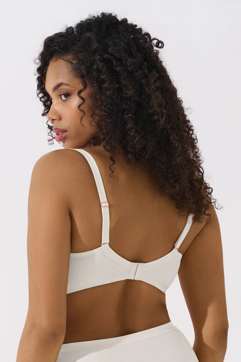 Lisca - Laura V-Neck Wireless Soft Bra White