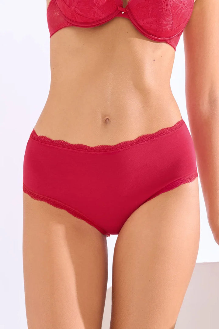 Lisca - Everyday High Waisted Briefs Red