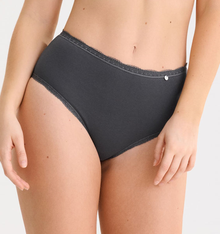 Lisca - Everyday High Waisted Briefs Anthracite Grey