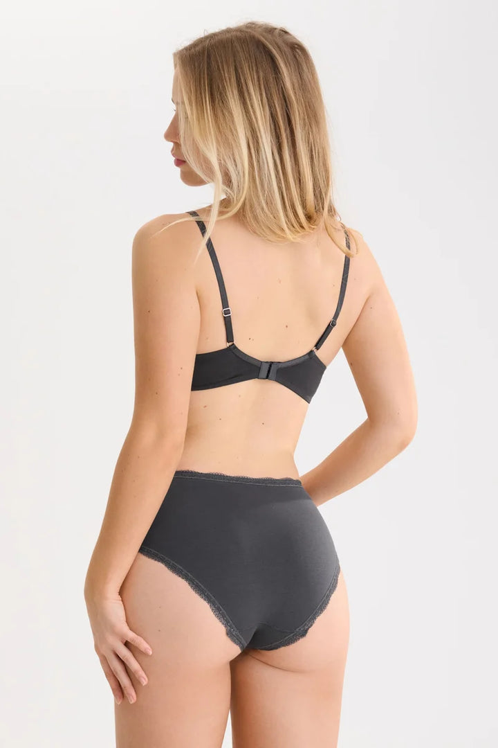 Lisca - Everyday High Waisted Briefs Anthracite Grey